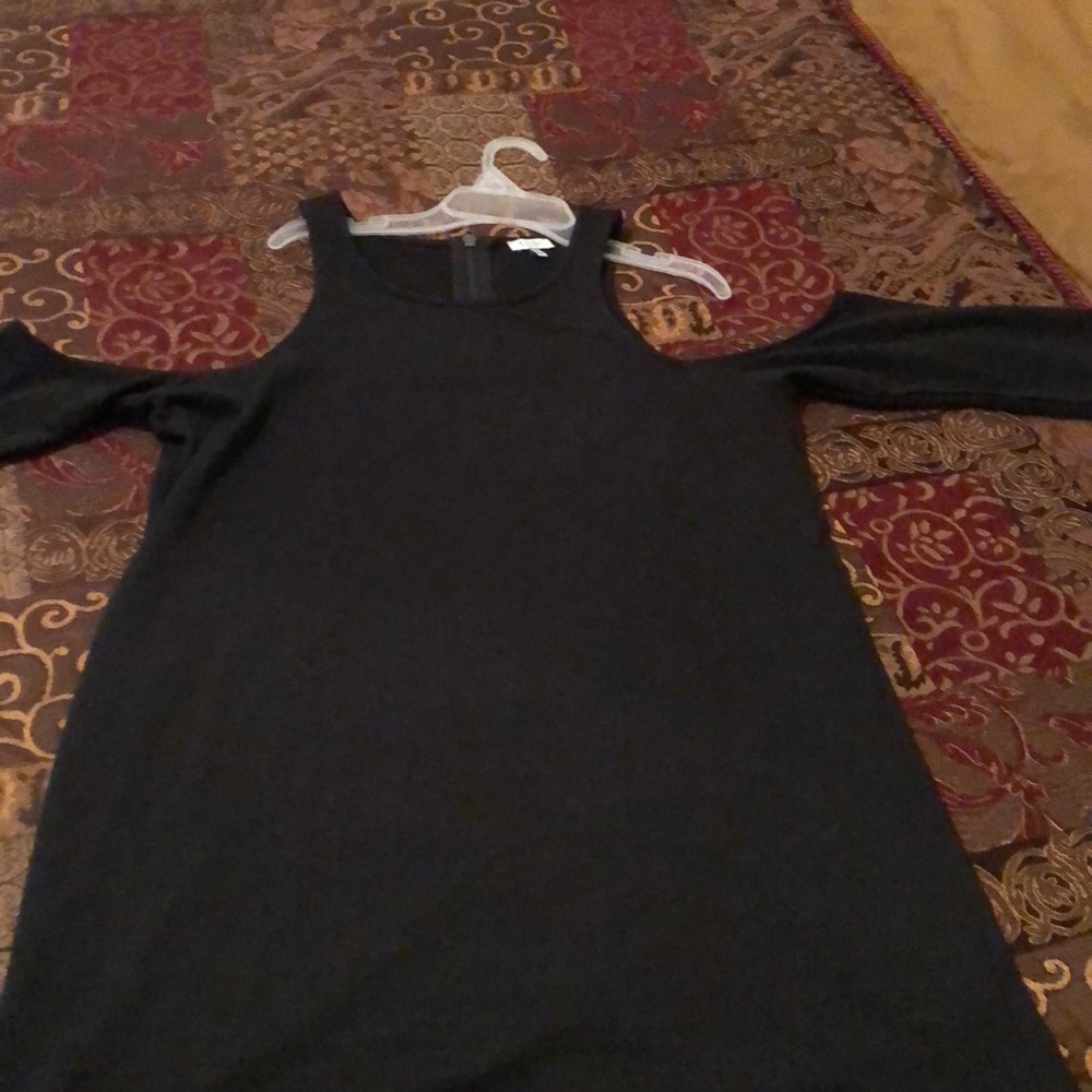 Black off the shoulder dress